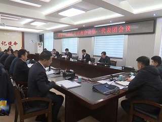 曹育铮参加环县第十九届人民代表大会第五次会议第一代表团分团讨论